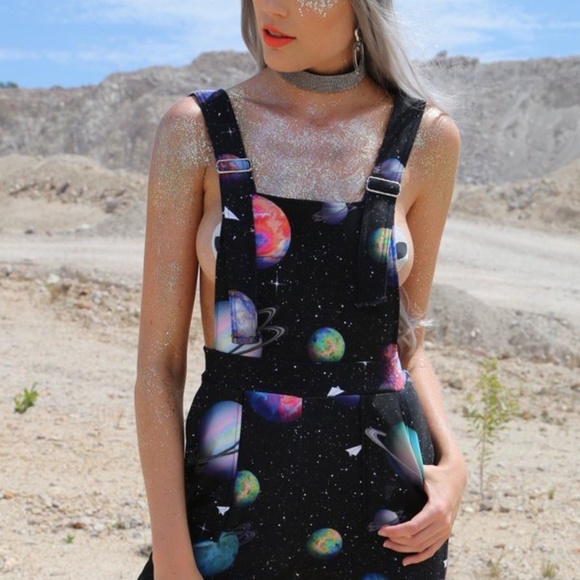 Black Milk Paper Universe Overalls - Picture 4 of 7